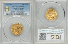 Islamic Dynasties Ottoman Empire. temp. Mehmed IV to Suleyman II (AH 1058-1102 / AD 1648-1691) gold Counterstamped Altin (Zecchino) ND (from AH 1099 / 1687) AU Detail (Holed) PCGS, Wilski Sah 01, ICV-