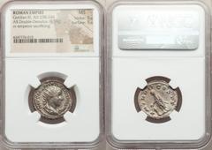 Ancients Roman Imperial Gordian III (AD 238-244). AR antoninianus (22mm, 4.38 gm, 10h). NGC MS 5/5 - 5/5. Rome, AD 240. IMP CAES M ANT GORDIANVS AVG, radiate, draped and cuirassed bust of Gordian righ