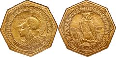 Commemorative Gold 1915-S $50 Panama-Pacific 50 Dollar Octagonal MS61 NGC. Like the 1876 Centennial Exposition and the 1893 World's Columbian Exposition, the 1915 Panama-Pacific International Expositi