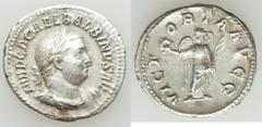 Ancients Roman Imperial Balbinus (AD 238). AR denarius (19mm, 3.03 gm, 6h). VF. Rome, AD 238. IMP C D CAEL BALBINVS AVG, laureate, draped and cuirassed bust of Balbinus right, seen from front / VICT-O