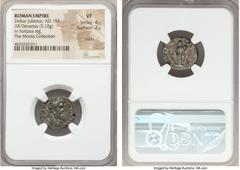 Ancients Didius Julianus (AD 193). AR denarius (18mm, 3.12 gm, 6h). NGC VF 4/5 - 2/5, marks. Rome, 28 March-May AD 193. IMP CAES M DID-IVLIAN AVG, laureate head of Didius Julianus right / P M TR-P COS