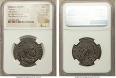 Ancients Valerian I (AD 253-260). AE sestertius (31mm, 19.87 gm, 1h). NGC AU 4/5 - 4/5, Fine Style. Rome, AD 255-256. IMP C P LIC VALERIANVS P F AVG, laureate, cuirassed bust of Valerian I right, seen