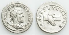 Ancients Roman Imperial Pupienus (AD 238). AR antoninianus (22mm, 5.08 gm, 12h). About XF. Rome, April-July AD 238. IMP CAES PVPIEN MAXIMVS AVG, radiate, draped and cuirassed bust of Pupienus right se