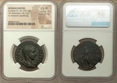 Ancients Roman Imperial Gordian III (AD 238-244). AE sestertius (18.13 gm). NGC Choice XF 5/5 - 4/5. Rome, AD 240. IMP GORDIANVS PIVS FEL AVG, laureate, draped and cuirassed bust of Gordian III right,