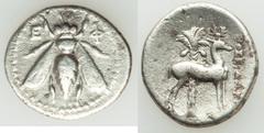 Ancients Ancient Lots ANCIENT LOTS. Greek. 4th-3rd centuries BC. Lot of two (2) AR and AE. Fine-VF. Includes: Ionia, Ephesus, AR drachm, Bee / Stag // Sicily, Syracuse, Dionysius I (400-345 BC), AE he