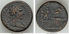 Ancients Trajan (AD 98-117). AE sestertius (32mm, 25.89 gm, 7h). VF. Rome, AD 98-99. IMP CAES NERVA TRAIAN-AVG GERM P M TR P, laureate bust of Trajan right, aegis on left shoulder / COS II P P CONG P 