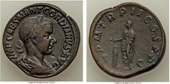 Ancients Gordian III, as Augustus (AD 238-244). AE sestertius (31mm, 21.49 gm, 12h). VF. Rome, AD 239. IMP CAES M ANT GORDIANVS AVG, laureate, draped and cuirassed bust of Gordian III right, seen from