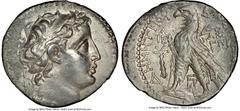 Ancients Greek SELEUCID KINGDOM. Demetrius II Nicator (second reign, 129-125 BC). AR tetradrachm (29mm, 1h). NGC VF. Tyre, dated Seleucid Era 183 (130/9 BC). Diademed, beardless, draped bust of Demetr
