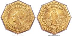 Commemorative Gold 1915-S $50 Panama-Pacific 50 Dollar Octagonal MS64 PCGS. CAC. The 1915-S fifty dollar gold pieces were designed by the renowned California sculptor Robert Aitken for the Panama-Paci