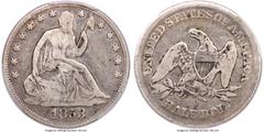 Seated Half Dollars 1853-O 50C No Arrows and Rays, Large O, VG8 PCGS. WB-NC-1, High R.7. From the January 2, 1853 issue of The Daily Picayune, published at the New Orleans newspaper offices of the Tim