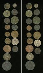 Lot of sixteen late Roman Imperial coins. All billon on bronze unless otherwise noted. Includes: Gallienus (2) // Aurelian // Probus // Galerius (2) // Maximinus II Daia // Licinius I // Constantine I
