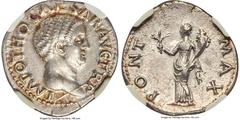Ancients Roman Imperial Otho (15 January-16 April AD 69). AR denarius (20mm, 3.28 gm, 6h). NGC AU S 5/5 - 4/5, Fine Style. Rome, 9 March-mid April AD 69. IMP OTHO CAESAR AVG TR P, bare, bewigged head 