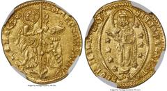 Italy Venice. Marco Barbarigo gold Ducat ND (1485-1486) MS64 NGC, Fr-1240, Paolucci-51.1 (R5), Mont-237 (R5). 3.58gm. An exceptionally rare Venetian Ducat type, which one hardly ever encounters on auc