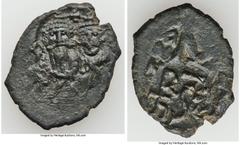 Ancients Ancient Lots ANCIENT LOTS. Byzantine. Ca. AD 610-641. Lot of two (2) AE folles or 40 nummi. VF. Includes: Heraclius and Heraclius Constantine, Sear 883 // Heraclius and Heraclius Constantine,