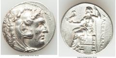 Ancients Greek PERGAMENE KINGDOM. Attalus I (ca. 241-197 BC). AR tetradrachm (28mm, 17.03 gm, 11h). XF, Fine Style, graffito. Pergamum, in the name and types of Alexander III the Great of Macedon, ca.