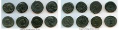 Ancients Ancient Lots ANCIENT LOTS. Roman Provincial. AD 3rd century. Lot of eight (8) BI tetradrachms. VF-XF. Includes: Eight (8) BI tetradrachms, various rulers. Total eight (8) coins in lot. SOLD A