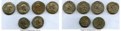 Ancients Ancient Lots ANCIENT LOTS. Roman Provincial. AD 3rd century. Lot of six (6) BI tetradrachms. VF-XF. Includes: Six (6) BI tetradrachms, various rulers. Total six (6) coins in lot. SOLD AS IS, 
