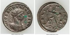 Ancients Roman Imperial Aurelian (AD 270-275). BI antoninianus (22mm, 3.78 gm, 5h). Choice AU, Silvering. Ticinum, 4th officina. IMP C AVRELIANVS AVG, radiate, cuirassed bust of Aurelian right, seen f