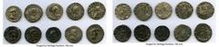 Ancients Ancient Lots ANCIENT LOTS. Oriental. Indo-Greek. Bactria. Hermaeus Soter (ca. 105-90 BC). Lot of ten (10) AR Indic tetradrachms. Fine-VF. Includes: AR Indic tetradrachms (10), Hermaeus Soter.