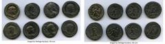 Ancients Ancient Lots ANCIENT LOTS. Roman Provincial. AD 3rd century. Lot of eight (8) BI tetradrachms. VF-XF. Includes: Eight (8) BI tetradrachms, various rulers. Total eight (8) coins in lot. SOLD A