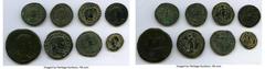 Ancients Ancient Lots ANCIENT LOTS. Roman Imperial. AD 2nd-3rd centuries. Lot of eight (8) BI/AE issues. Fine-VF. Includes: Constantius Gallus, AE centenionalis // Barbarous imitation of Constantine I
