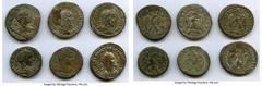 Ancients Ancient Lots ANCIENT LOTS. Roman Provincial. AD 3rd century. Lot of six (6) BI tetradrachms. VF, Silvering. Includes: BI tetradrachm (6), various rulers. Total six (6) coins in lot. SOLD AS I
