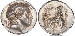 Ancients Greek THRACIAN KINGDOM. Lysimachus (305-281 BC). AR tetradrachm (29mm, 17.12 gm, 12h). NGC MS 5/5 - 3/5, Fine Style. Pergamum, ca. 287/6-282 BC. Diademed head of deified Alexander III right, 