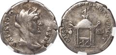 Ancients Roman Imperial Trajan (AD 98-117). AR Restoration Issue denarius (20mm, 3.52 gm, 7h). NGC Choice Fine 4/5 - 3/5. Rome, AD 102-104. Q CASSIVS-VEST, veiled bust of Vesta right, seen from front 