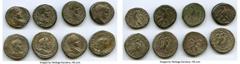 Ancients Ancient Lots ANCIENT LOTS. Roman Provincial. AD 3rd century. Lot of eight (8) BI tetradrachms. Fine-XF. Includes: (8) BI tetradrachms, various rulers. Total eight (8) coins in lot. SOLD AS IS