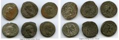 Ancients Ancient Lots ANCIENT LOTS. Roman Provincial. AD 3rd century. Lot of six (6) BI tetradrachms. About VF-VF. Includes: BI tetradrachm (6), various rulers. Total six (6) coins in lot. SOLD AS IS,