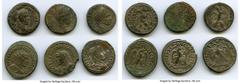 Ancients Ancient Lots ANCIENT LOTS. Roman Provincial. AD 3rd century. Lot of six (6) BI tetradrachms. About VF-VF. Includes: BI tetradrachm (6), various rulers. Total six (6) coins in lot. SOLD AS IS,