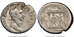Ancients Roman Imperial Nerva (AD 96-98). AR cistophorus (27mm, 5h). NGC Choice Fine. Uncertain mint in Asia Minor. Struck AD 97. IMP NERVA CAES AVG P M TR POT P P COS III, laureate head of Nerva righ