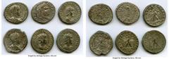 Ancients Ancient Lots  ANCIENT LOTS. Roman Provincial. AD 3rd century. Lot of six (6) BI tetradrachms. About VF-VF, Silvering. Includes: BI tetradrachm (6), various rulers. Total six (6) coins in lot.