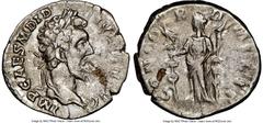 Ancients Roman Imperial Didius Julianus (AD 193). AR denarius (18mm, 2.63 gm, 11h). NGC VF 3/5 - 4/5, flan flaw. Rome. IMP CAES M DID-IVLIAN AVG, laureate head of Didius Julianus right / CONCO-R-D-MIL