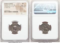 Ancients Roman Imperial Gordian I Africanus (March-April AD 238). AR denarius (21mm, 3.11 gm, 11h). NGC VF 5/5 - 4/5. Rome. IMP M ANT GORDIANVS AFR AVG, laureate, draped and cuirassed bust of Gordian 