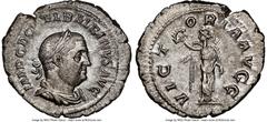 Ancients Roman Imperial Balbinus (April-July AD 238). AR denarius (21mm, 3.28 gm, 12h). NGC Choice AU 5/5 - 4/5, Fine Style. Rome. IMP C D CAEL BALBINVS AVG, laureate, draped and cuirassed bust of Bal