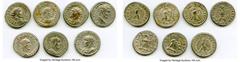 Ancients Ancient Lots ANCIENT LOTS. Roman Provincial. AD 3rd century. Lot of seven (7) BI tetradrachms. XF-Choice XF, Silvering. Includes: BI tetradrachm (7), various rulers. Total seven (7) coins in 