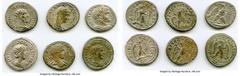 Ancients Ancient Lots ANCIENT LOTS. Roman Provincial. AD 3rd century. Lot of six (6) BI tetradrachms. About VF-VF, Silvering. Includes: BI tetradrachm (6), various rulers. Total six (6) coins in lot. 