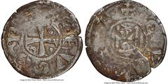 World Lots 3-Piece Lot of Certified Assorted Deniers NGC, 1) Kingdom of Cyprus: Hugues I of Lusignan Denier -VF Details (Environmental Damage. 18mm. 0.77gm 2) France: Burgundy - Dijon. Hugh IV Denier 