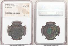 Ancients Roman Imperial Gordian III (AD 238-244). AE sestertius (30mm, 12h). NGC Choice VF. Rome, 6th officina, 11th emission, early AD 243. IMP GORDIANVS PIVS FEL AVG, laureate, draped, and cuirassed