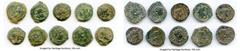 Ancients Ancient Lots ANCIENT LOTS. Greek. Ptolemaic Egypt. 2nd-1st centuries BC. Lot of ten (10) AE chalkons and dichalkons (13-20mm). Fine. Includes: Ten fractional AEs of various rulers and types. 