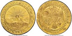Colonials 1787 DBLN New York Style Brasher Doubloon, EB on Wing, MS65 S NGC. CAC. W-5840. The New York-style Brasher doubloon is arguably the world's most famous numismatic rarity, and the Stickney-El