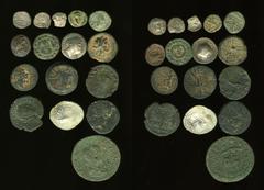Lot of sixteen ancient coins. Includes: Uncertain Celtic. AR units (3) // Macedonian Kingdom. Philip V. AE 13 // Troas, Ilion. AE 12 // Armenian Kingdom. Tigranes II. AE 14 // Seleukid Kingdom. Antioc