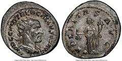 Ancients Roman Imperial Trebonianus Gallus (AD 251-253). AR antoninianus (24mm, 4.67 gm, 1h). NGC Choice AU 5/5 - 4/5. Antioch. IMP C C VIB TREB GALLVS P F AVG, radiate, draped, cuirassed bust of Treb