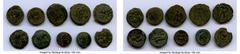 Ancients Ancient Lots ANCIENT LOTS. Greek. Ptolemaic Egypt. 2nd-1st centuries BC. Lot of ten (10) AE chalkons and dichalkons (13-20mm). Fine. Includes: Ten fractional AEs of various rulers and types. 