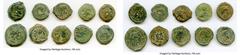 Ancients Ancient Lots ANCIENT LOTS. Greek. Ptolemaic Egypt. 2nd-1st centuries BC. Lot of ten (10) AE chalkons and dichalkons (13-19mm). Fine. Includes: Ten fractional AEs of various rulers and types. 