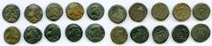 Ancients Ancient Lots ANCIENT LOTS. Greek. Characene Kingdom. Ca. 1st century BC. Lot of ten (10) BI tetradrachms. Good, countermarks. Includes: Various kings, Heracles reverse. Ten (10) coins in lot.