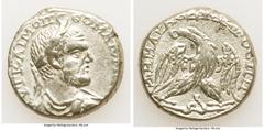 Ancients Ancient Lots ANCIENT LOTS. Roman Provincial. AD 3rd century. Lot of three (3) BI tetradrachms. VF-Choice XF, Silvering, graffiti. Includes: BI tetradrachm (3), various rulers. Total three (3)