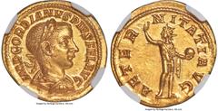 Ancients Roman Imperial Gordian III (AD 238-244). AV aureus (20mm, 4.97 gm, 12h). NGC MS 5/5 - 4/5. Rome, ca. AD 241-243. IMP GORDIANVS PIVS FEL AVG, laureate, draped and cuirassed bust of Gordian III