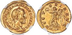 Ancients Roman Imperial Trajan Decius (AD 249-251). AV aureus (19mm, 4.68 gm, 6h). NGC MS 5/5 - 4/5, Fine Style. Rome. IMP C M Q TRAIANVS DECIVS AVG, laureate, cuirassed bust of Trajan Decius right, s